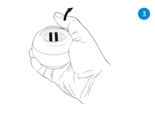 Startprocedure NSD Spinner powerball met het Autostart mechanisme - Stap 3