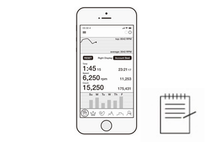 Function NSD Spinner Bluetooth App - Real-time monitoring