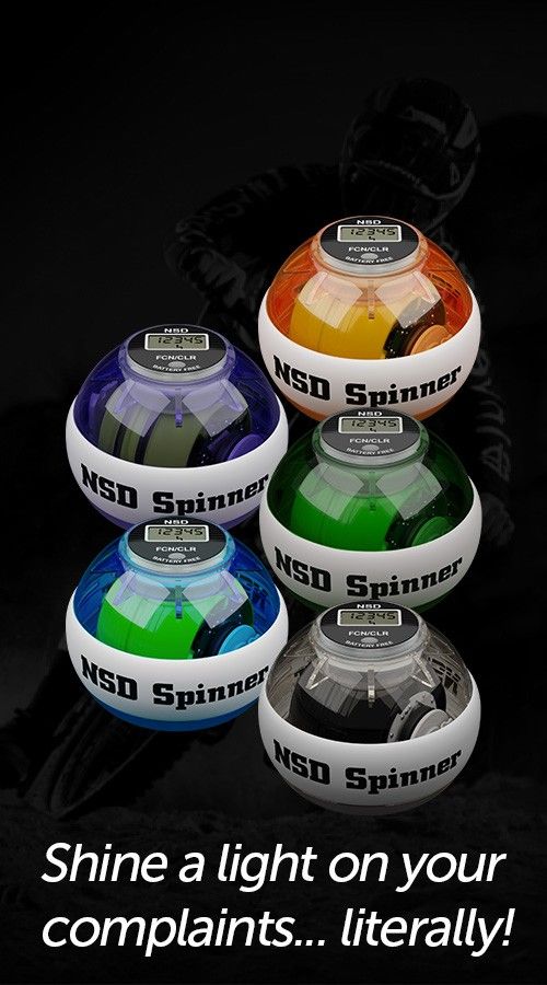 The NSD Spinner powerball: The world's smallest gym.